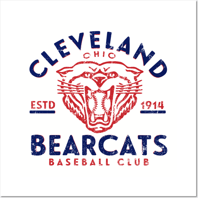 Cleveland Bearcats Baseball Wall Art by MindsparkCreative